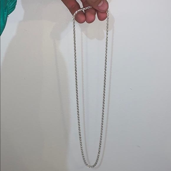 24 Silver Rope Chain - Picture 2 of 2